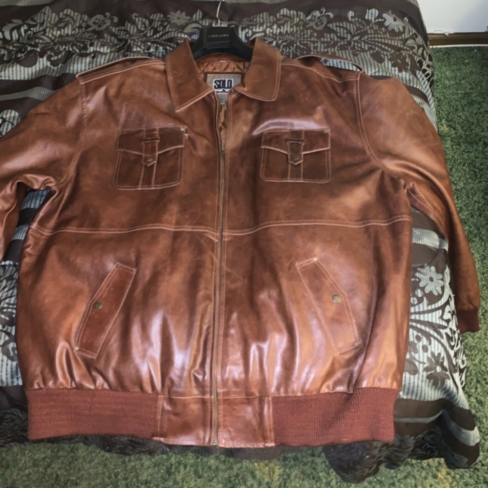 Mens leather jacket